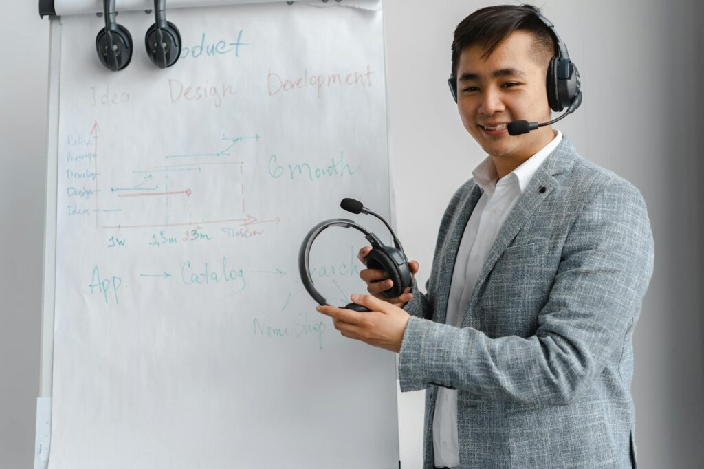 developer teaching code