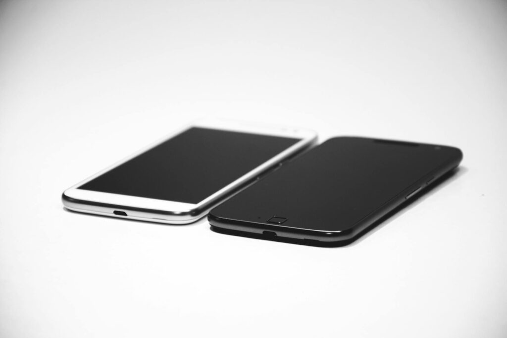 modern smartphone display