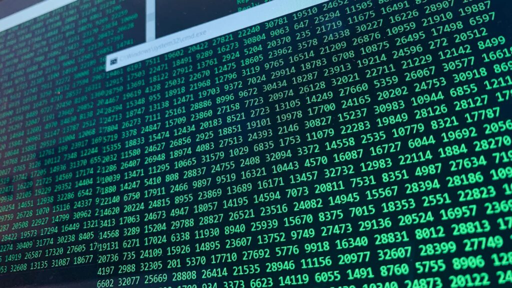 abstract data decay visualization