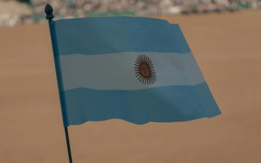 Argentine flag sun