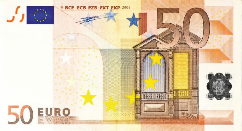 billete euro seguridad