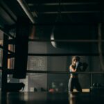 boxer training in gym