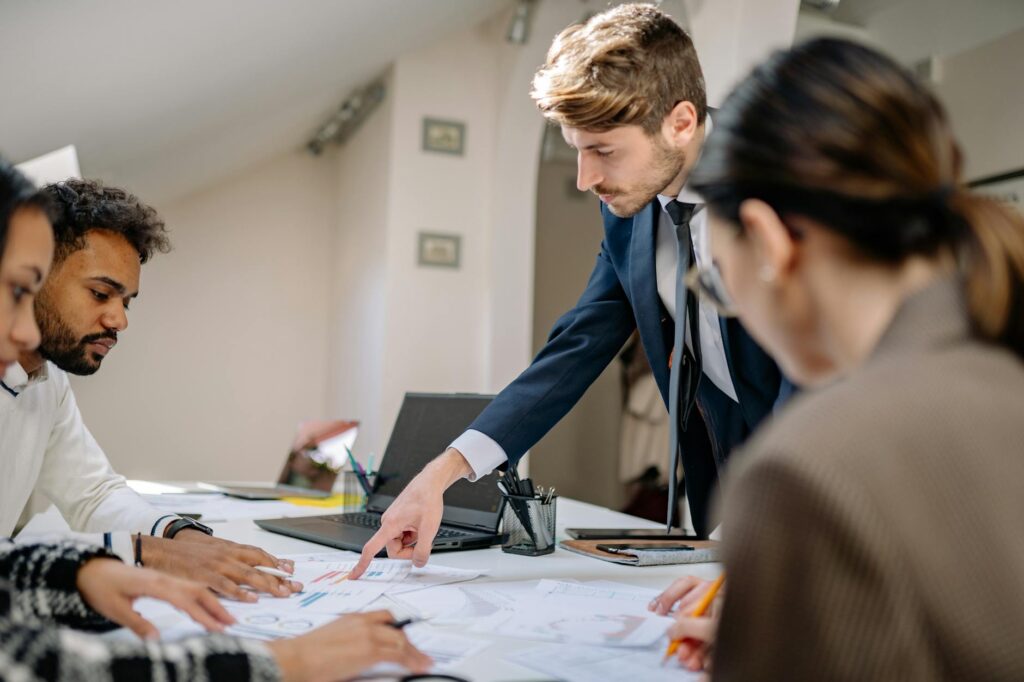 business collaboration handshake technology
