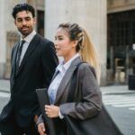 business professional reviewing contract