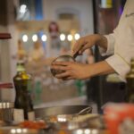 chef preparing calamari