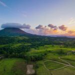 Costa Rica flag waving