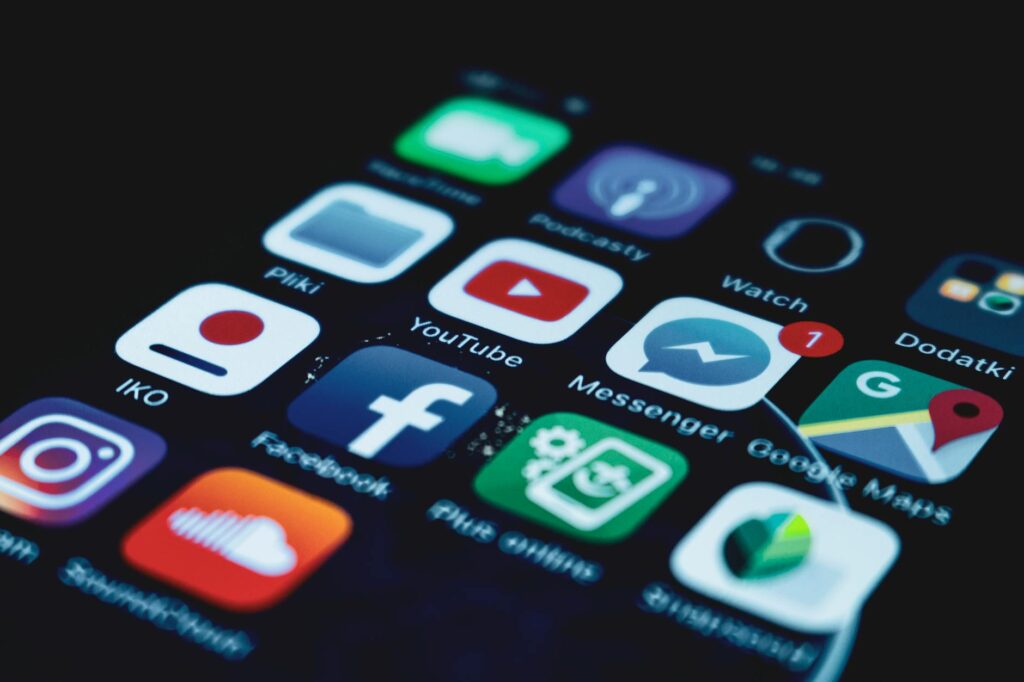 digital communication icons