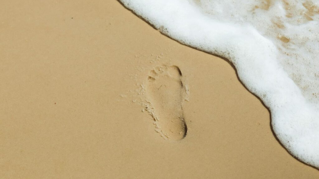 digital footprint abstract