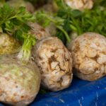 fresh celeriac root