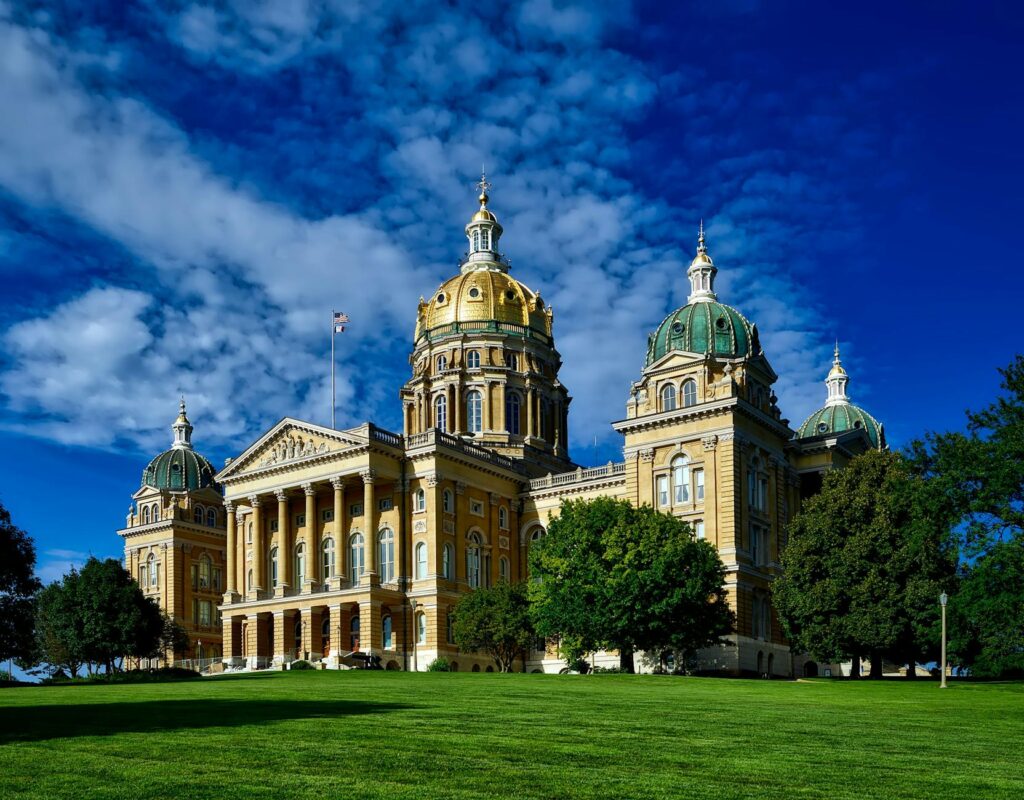 Iowa area code map