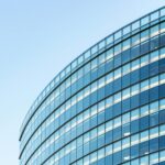 modern building security entrance