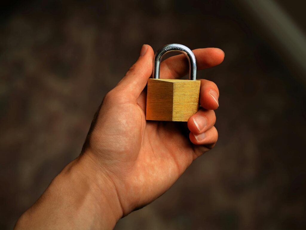 modern padlock security
