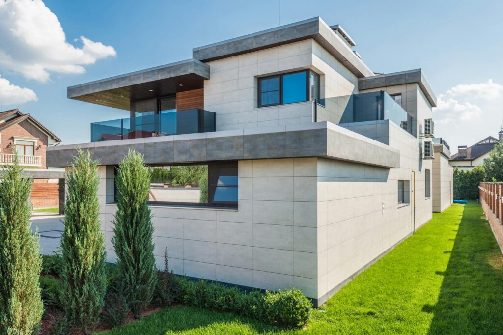 modern real estate website interface