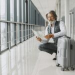 modern traveler planning trip