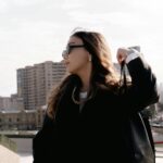 modern woman using technology