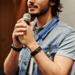 person speaking confidently