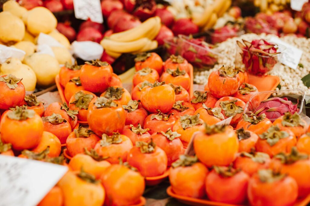 ripe persimmons